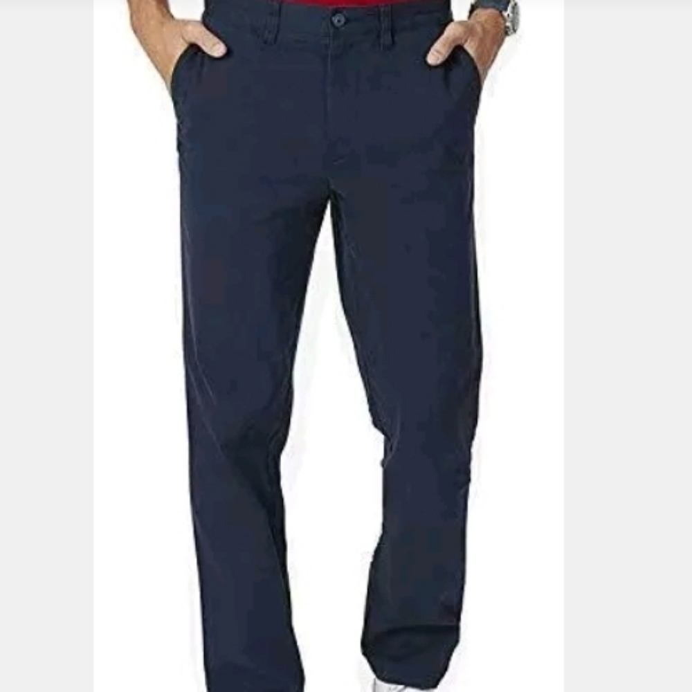 New Nautica Strech Twill Pants Classic Straight